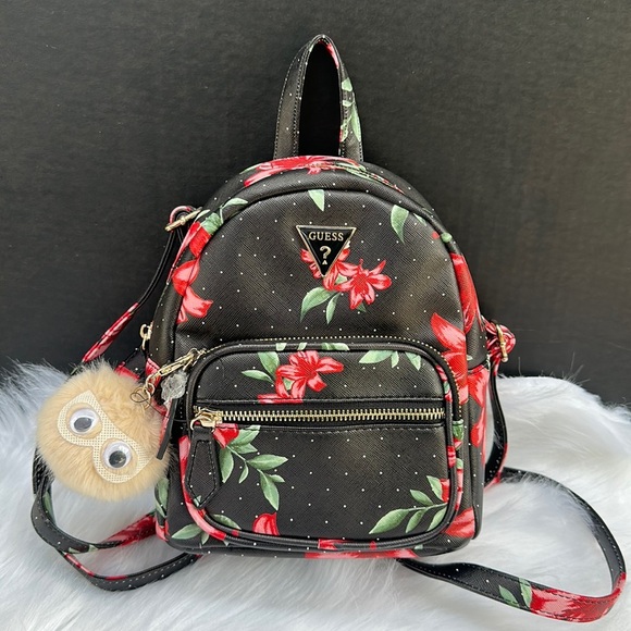 New GUESS Women’s Floral Mini Backpack - Picture 1 of 5